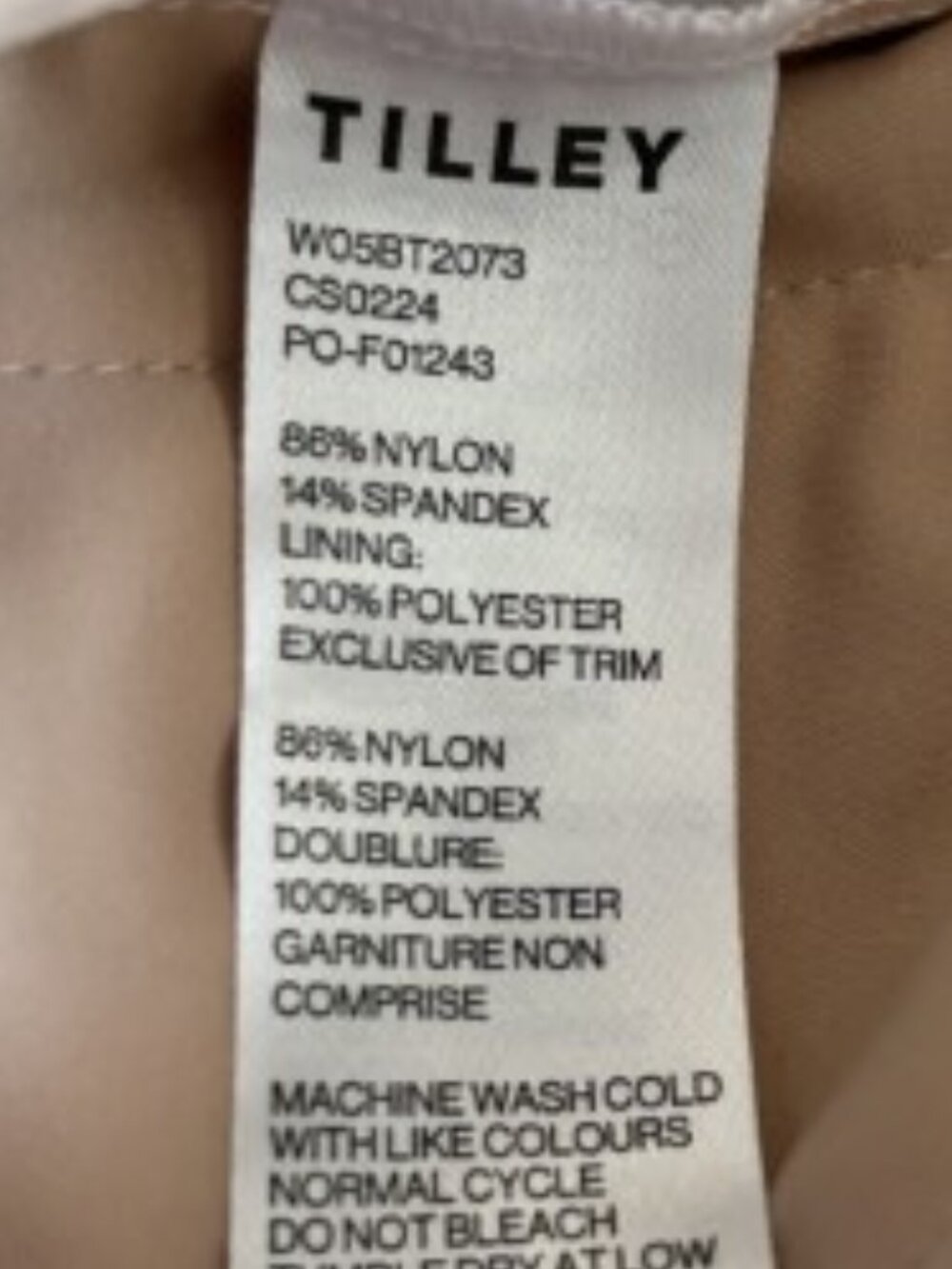 NWT Tilley White Golf Tech Cropped Pant 4 - Picture 4 of 5